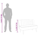 Sofa Fabric 117x55.5x77 cm Dark Grey