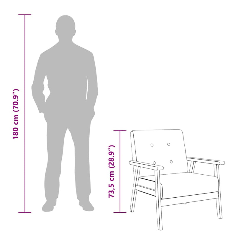 Armchair Yellow Fabric