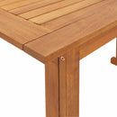 Bistro Table 90x50x75 cm Solid Acacia Wood