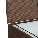 Garden Storage Box Brown 150x100x100 cm Poly Rattan