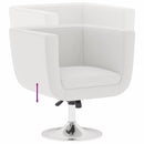 Bar Stool White Faux Leather