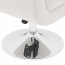 Bar Stool White Faux Leather