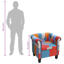 Armchair with Patchwork Design Fabric