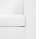 Sofa 2-Seater Artificial Leather White