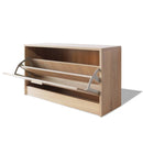 Desk with Drawer and Cabinet Oak 100x40x73 cm