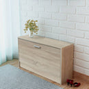 Desk with Drawer and Cabinet Oak 100x40x73 cm
