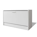 Desk with Drawer and Cabinet White 100x40x73 cm