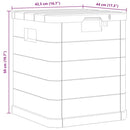 Garden Storage Box 90 L Light Grey