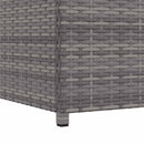 Garden Storage Box Grey 120x50x60 cm Poly Rattan