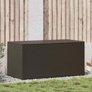 Garden Storage Box Poly Rattan 100x50x50 cm Brown