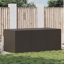 Garden Storage Box Poly Rattan 180x90x75 cm Brown