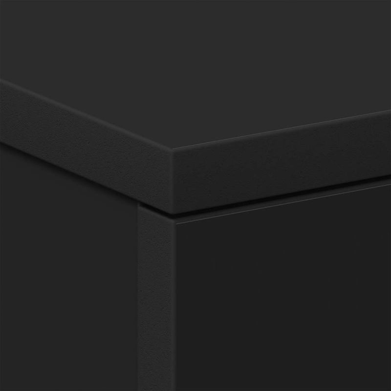 Bedside Cabinets 2 pcs Black 38x35x56 cm