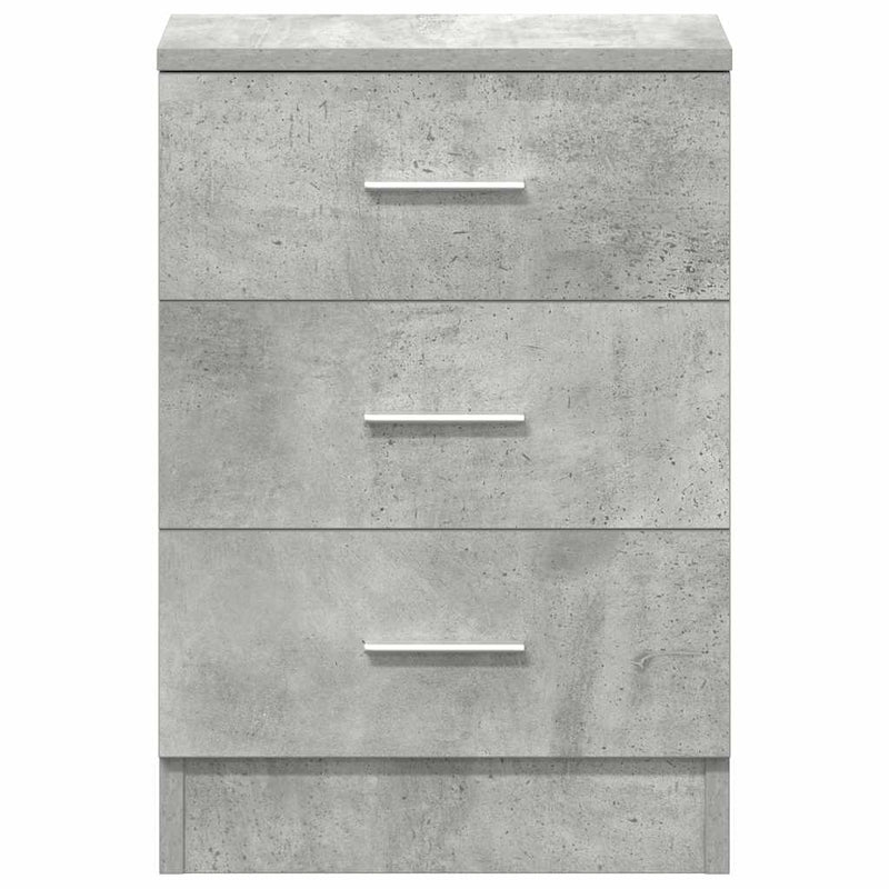 Bedside Cabinets 2 pcs Concrete Grey 38x35x56 cm