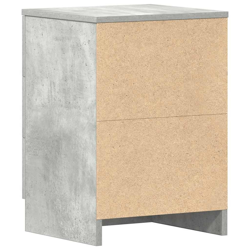 Bedside Cabinets 2 pcs Concrete Grey 38x35x56 cm