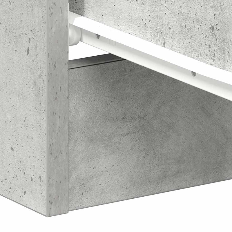 Bedside Cabinets 2 pcs Concrete Grey 38x35x56 cm