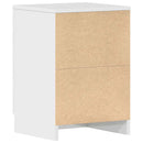 Bedside Cabinets 2 pcs High Gloss White 38x35x56 cm