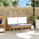 Garden Bench with Cushions 115 cm Solid Acacia Wood