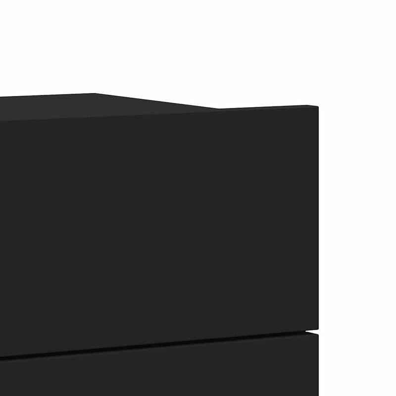 Bedside Cabinet Black 40x30x30 cm