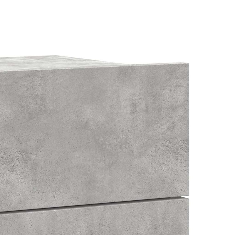 Bedside Cabinet Concrete Grey 40x30x30 cm