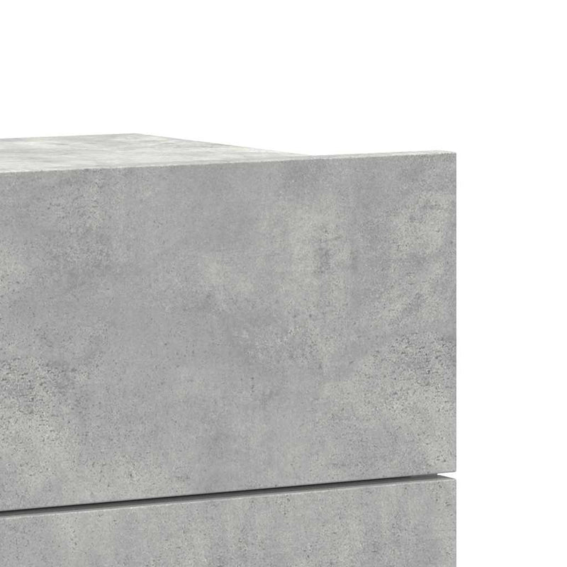Bedside Cabinets 2 pcs Concrete Grey 40x30x30 cm