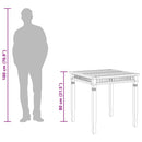 Garden Dining Table 80x80x80 cm Solid Teak Wood