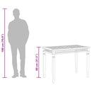 Garden Dining Table 120x65x80 cm Solid Teak Wood