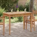 Garden Dining Table 120x65x80 cm Solid Teak Wood