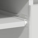 Desk White 90x45x76 cm Chipboard