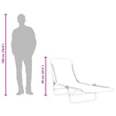 Folding Sun Loungers 2 pcs Steel and Fabric Blue