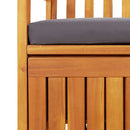 Garden Storage Bench 120 cm Solid Acacia Wood