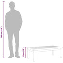 Coffee Table 100x50x33 cm Solid Acacia Wood