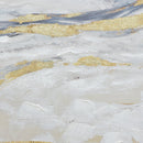 90X120cm Golden Horizon Champagne Framed Canvas Wall Art