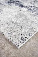 Francis Blue Textured Runner 32667-6258.