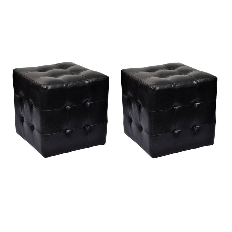 2 x Cubed stool black