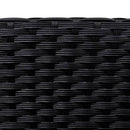 Sun Lounger Poly Rattan Black