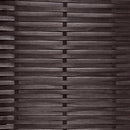 3 Piece Bistro Set with Cushions Poly Rattan Brown