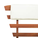 Garden Bench with Cushions 2-in-1 190 cm Solid Acacia Wood