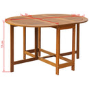 Garden Table 130x90x72 cm Solid Acacia Wood