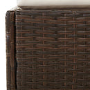 Garden Bed Brown 201x139 cm Poly Rattan