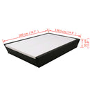 Outdoor Lounge Bed with Cushion Poly Rattan Black