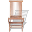 Folding Garden Chairs 4 pcs Solid Teak Wood