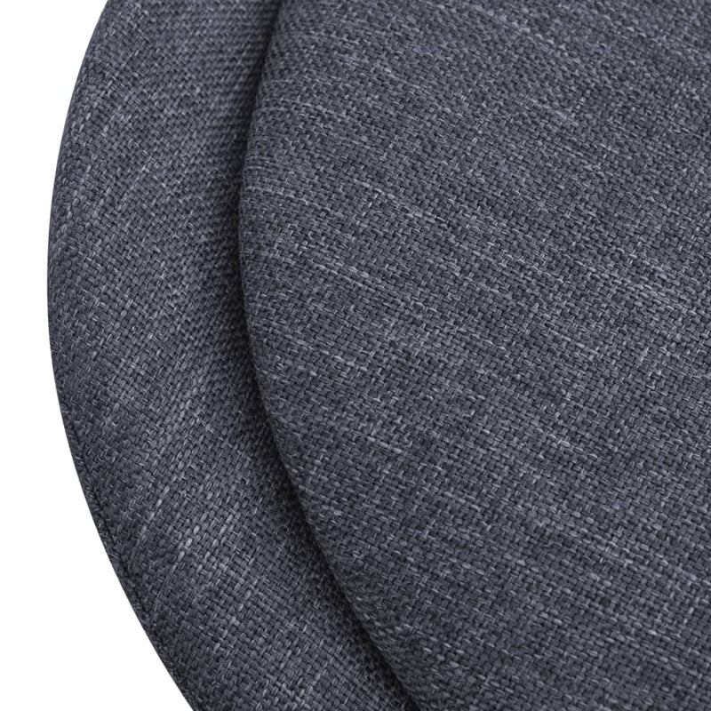 Dining Chairs 2 pcs Dark Grey Fabric.