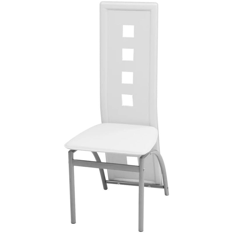 Dining Chairs 2 pcs White Faux Leather