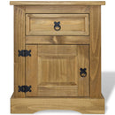 Bedside Cabinet Mexican Pine Corona Range 53x39x67 cm