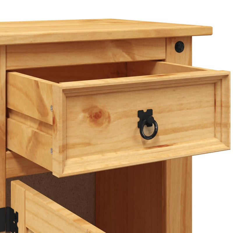 Bedside Cabinet Mexican Pine Corona Range 53x39x67 cm