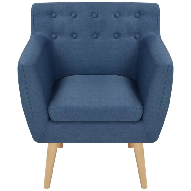Armchair Blue Fabric