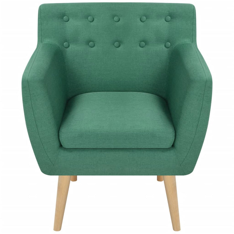 Armchair Green Fabric