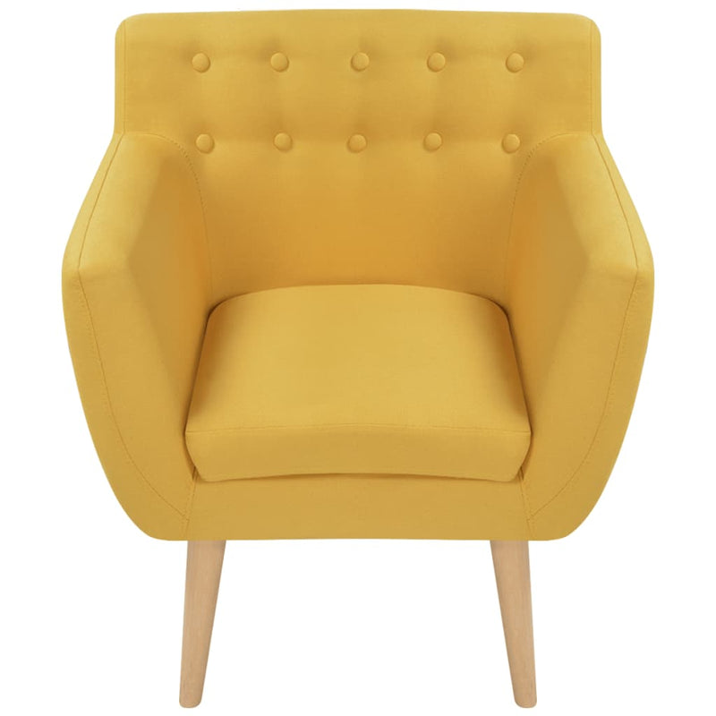 Armchair Yellow Fabric