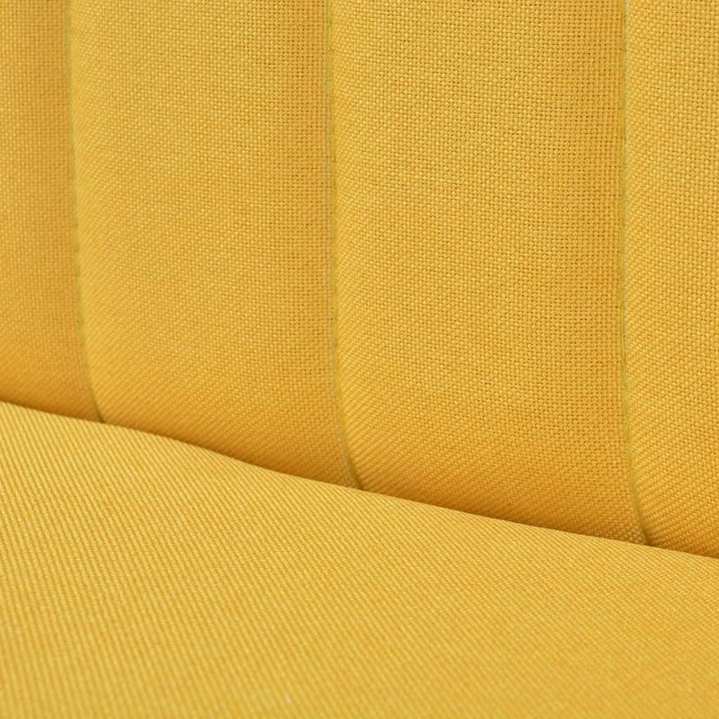 Sofa Fabric 117x55.5x77 cm Yellow