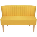 Sofa Fabric 117x55.5x77 cm Yellow